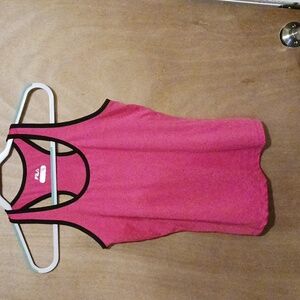 Fila sport medium pink tank with bra attached